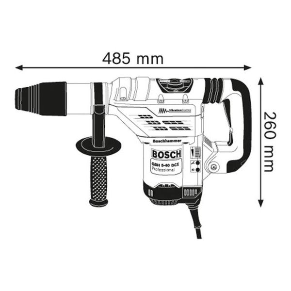 Перфоратор ротационный Bosch GBH 5-40 DCE 220 В 8.8 Дж ID999MARKET_6081609 фото