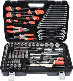 УНИВЕРСАЛЬНЫЙ НАБОР ИНСТРУМЕНТОВ YATO 1/4 ", 1/2" 109 шт ID999MARKET_6259337 фото