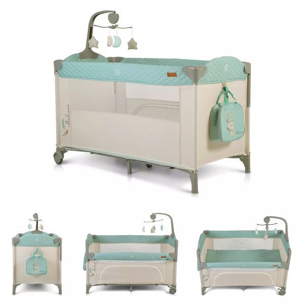 Манеж-кровать 2 в 1 Moni Indiana Mint MT.104722 фото