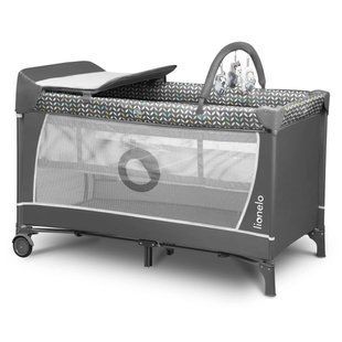 Манеж 2 в 1 Lionelo Flower Gray Scandi LN.101802 фото