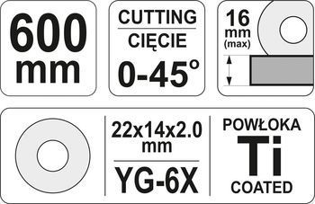 Плиткорез 600mm YATO 3707YTv ID999MARKET_6221520 фото