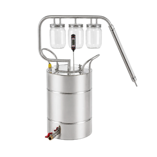 Aparat de țuică KYB, 12 L, 3 borcane uscate, din inox KB12L foto