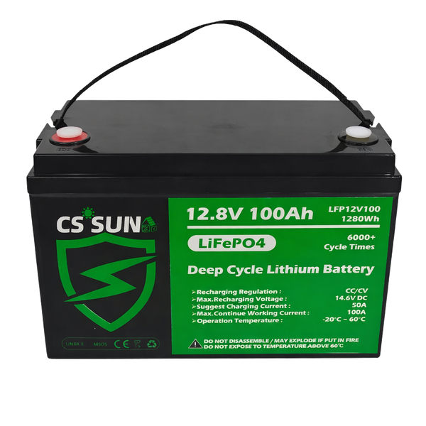 Acumulator LiFePO4 CS LFP 12V100, 12.8V 100Ah Lithium 12V100  foto