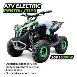 ATV electric pentru copii 36V 1000W, green RTM50/3 foto