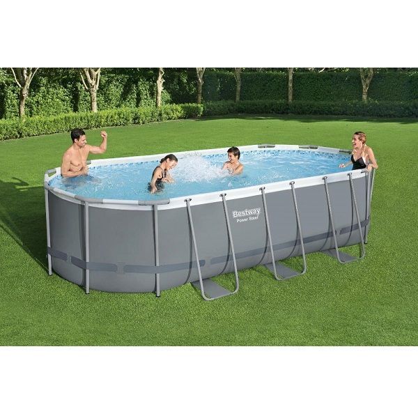 Pool Power Steel Oval 549x274x122cm, 13430L, cadru metalic ID999MARKET_6163017 foto