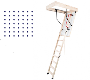 Чердачная деревянная лестница Termo 120*70*280 ID999MARKET_6399029 фото