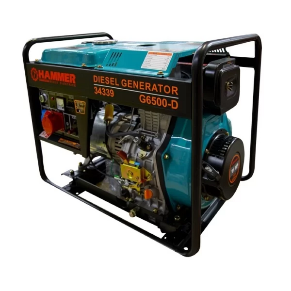 Generator pe motorină Hammer G6500 220V/380V 6,5 kW + starter electric ID999MARKET_6536950 foto