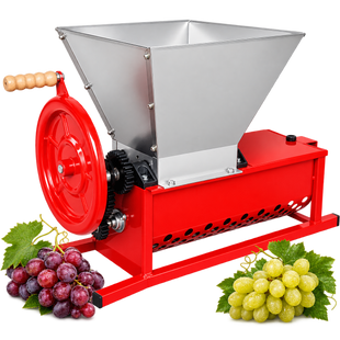 Zdrobitoare de struguri manuală cu desciorchinător, inox, 800kg/ora MS-08 foto