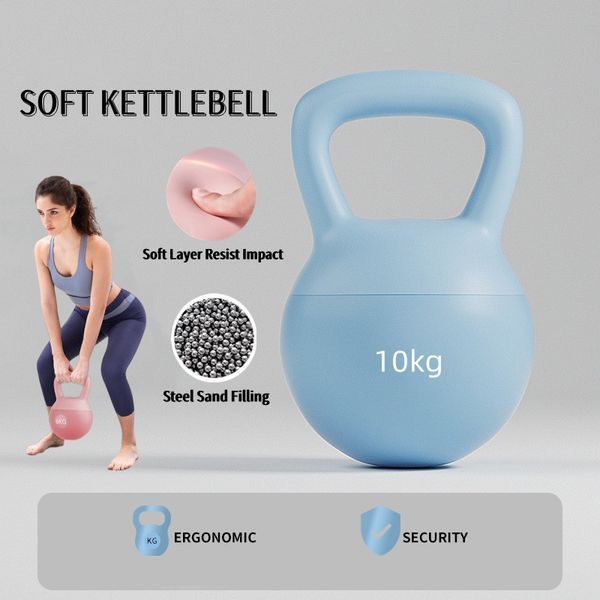 Ganteră Kettlebell 10 kg, umplut cu nisip 255-1919 foto