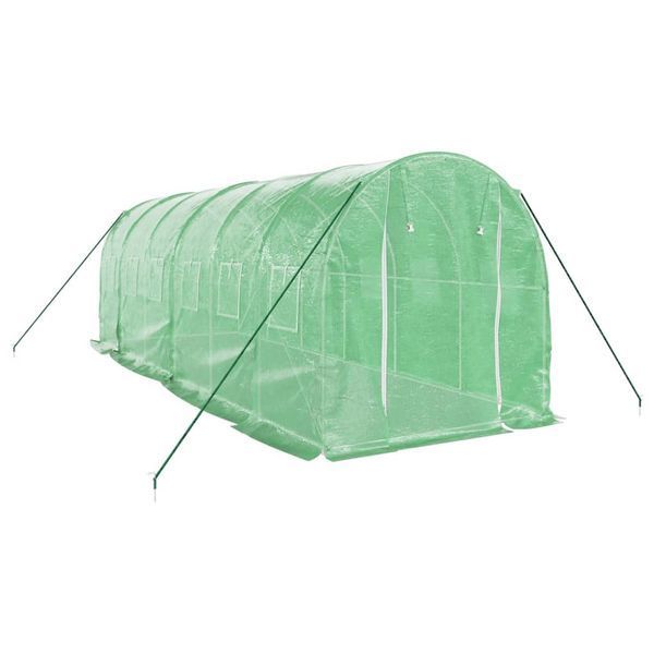 Seră 6x3x2.25m, +Cadou, 220 g/m2, 2 intrări, 26 mm 6173878 foto