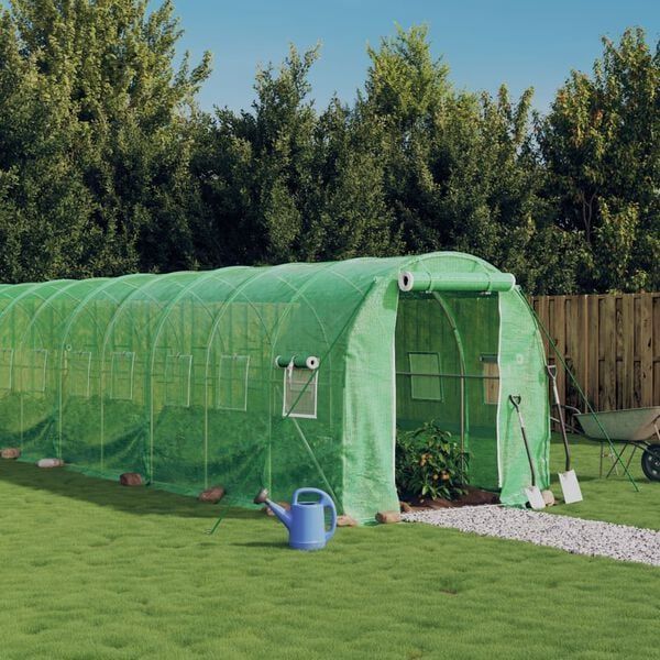 Seră 6x3x2.25m, +Cadou, 220 g/m2, 2 intrări, 26 mm 6173878 foto