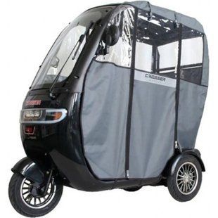 Triciclul electric Crosser TR-3 cu acoperiș și husă laterală TR-3 foto