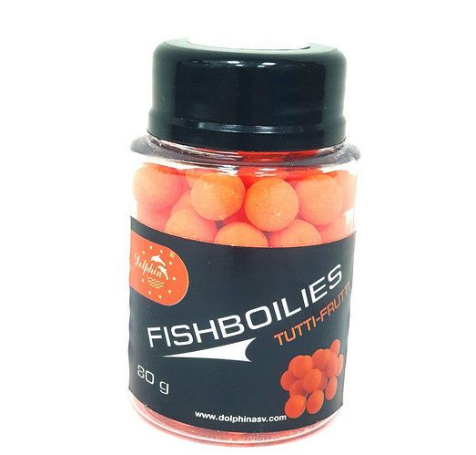 Бойлы Dolphin Fishboilies Тутти/Фрути 80 грамм 10 мм 18036 фото