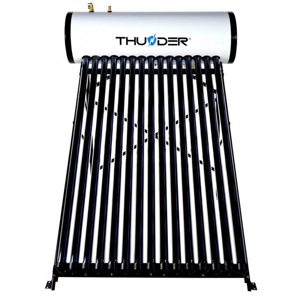 Прессуризированная солнечная система THUNDER Black &ndash; 150 л с контроллером и Heat-Pipe | Эффективность круглый год KSC-150L-Black фото