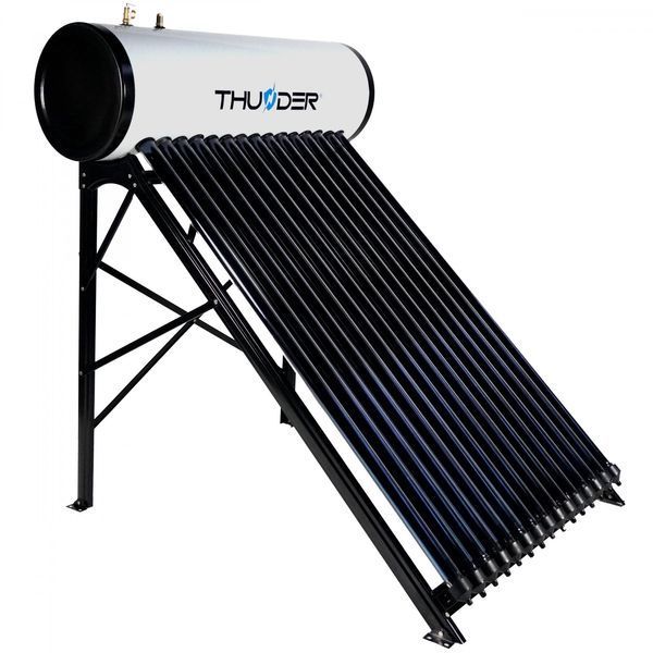 Прессуризированная солнечная система THUNDER Black &ndash; 150 л с контроллером и Heat-Pipe | Эффективность круглый год KSC-150L-Black фото