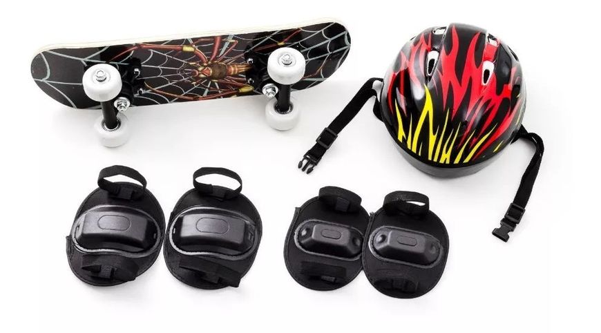 Skateboard cu set de protecție 51296 foto