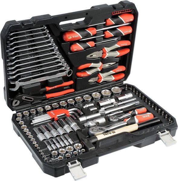 KIT DE UNELTE PROFESIONALE YATO 1/2",1/4", 3/8", 122 elemente ID999MARKET_6259324 foto