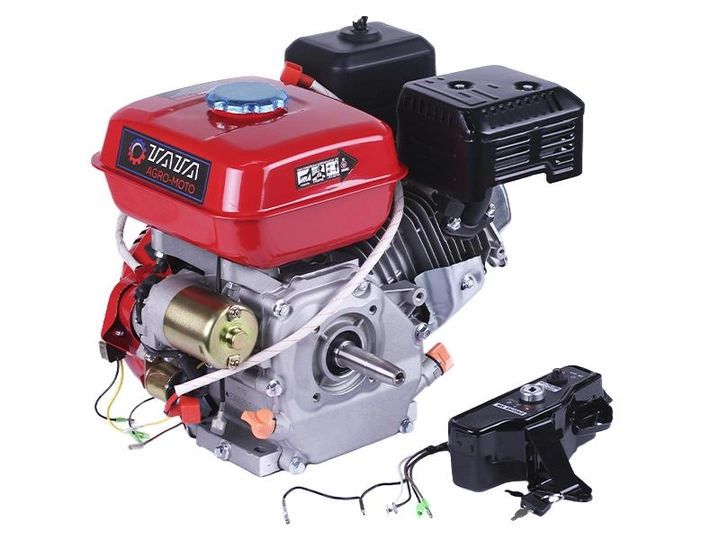 Motor pe benzină 170FE TATA (cu ieșire cu arbore conic) (7 CP) cu starter electric ID999MARKET_6846252 foto