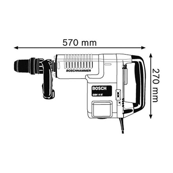 Молоток отбойный Bosch GSH 11 E PROF 1500 Вт 16.8 Дж ID999MARKET_6081701 фото