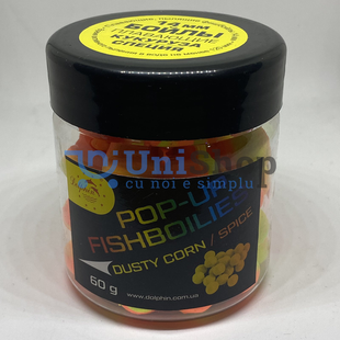 Boilies Dolphin 14 mm 60g porumb/ingrediente 18027 foto