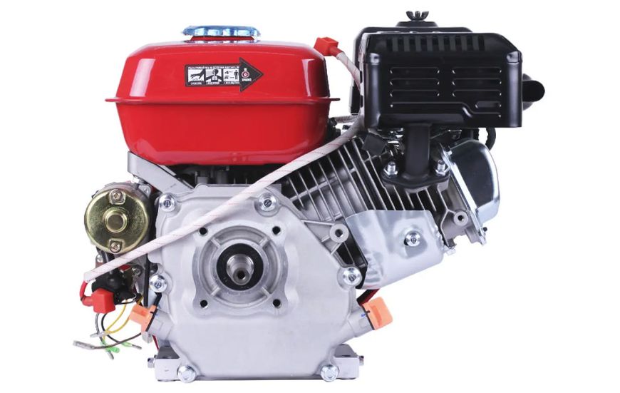 Motor pe benzină 170FE NEW DESIGN TATA (șliț, 20 mm), 7 CP., starter electric ID999MARKET_6846256 foto