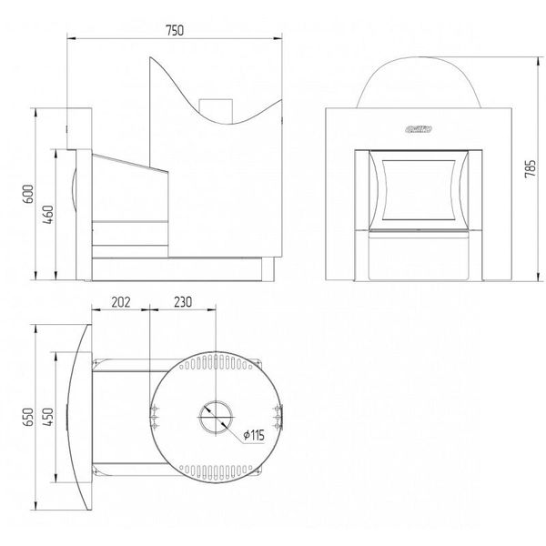 Soba pentru sauna Aurora 160 Window ID999MARKET_6276920 foto