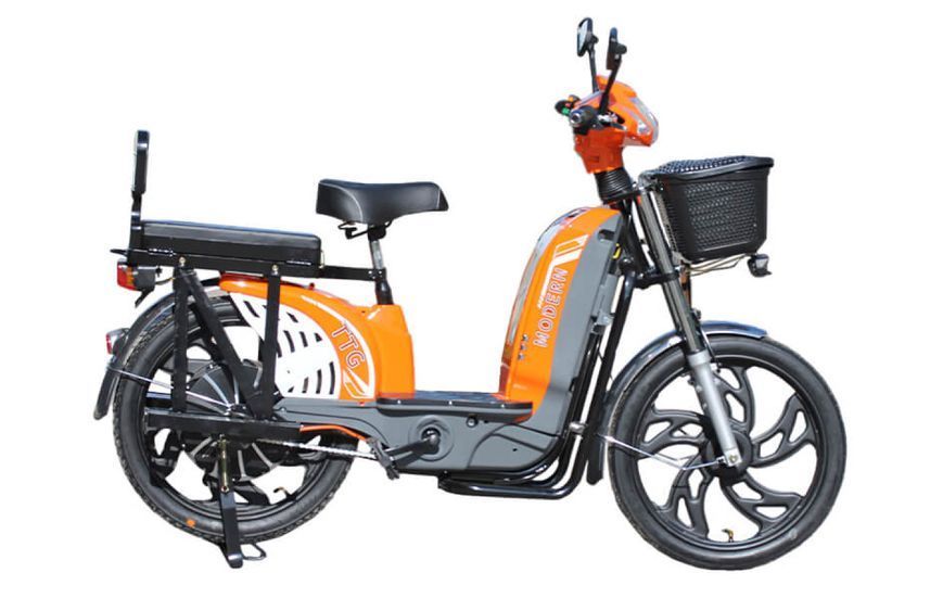 Bicicletă electrică TTG Modern EB-003 800W, Orange EB-003 foto