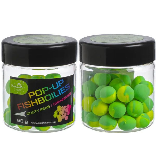 Плавающие бойлы DOLPHIN POP-UP Dusty Peas-Cranberrie 18024 фото