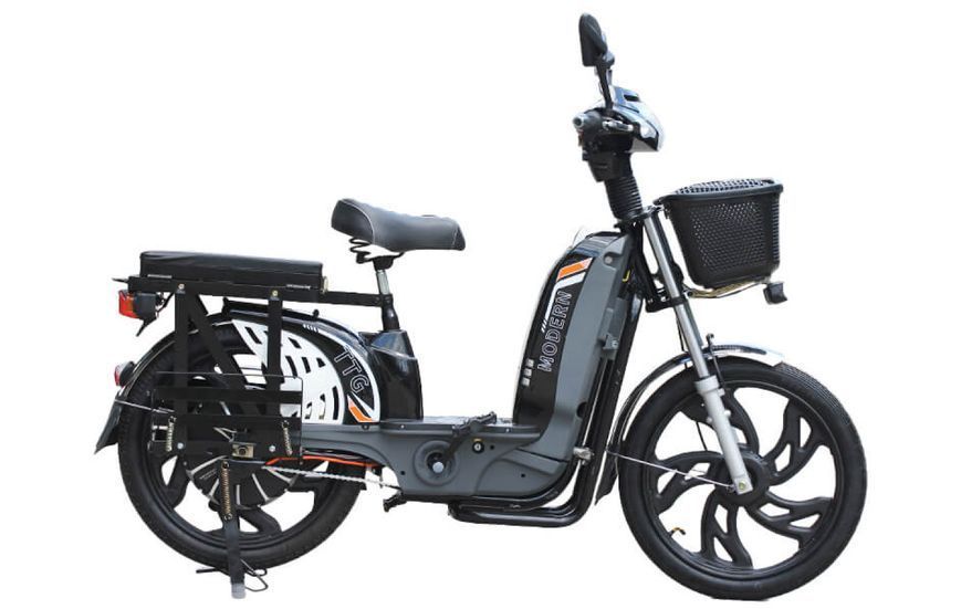 Bicicletă electrică TTG Modern EB-001 800W, Negru EB-001 foto