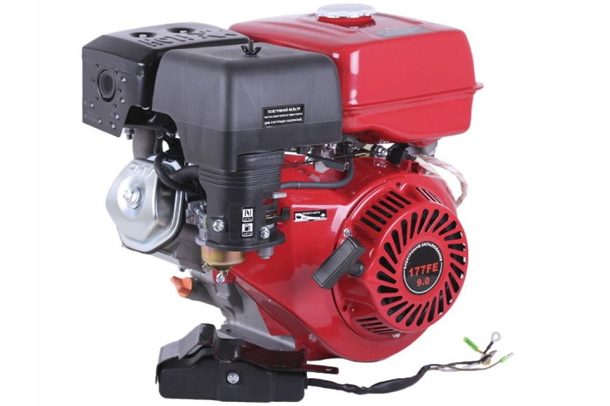 Motor pe benzină 177FE TATA (șponca, 25mm) 9 CP., starter electric ID999MARKET_6846259 foto