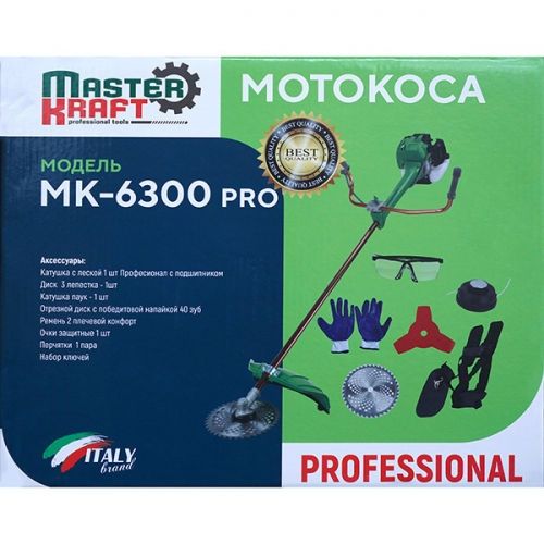 Мотокоса 6,3 кВт MK-6300 PRO Master Kraft ID999MARKET_6606441 фото