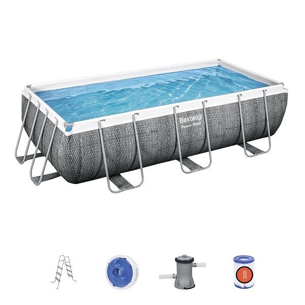 Pool Power Steel 404x201x100cm, 6478L, cadru metalic ID999MARKET_6163050 foto