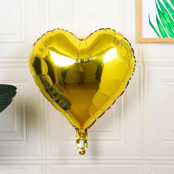 Balon în formă de inimă Yellow 54866 foto