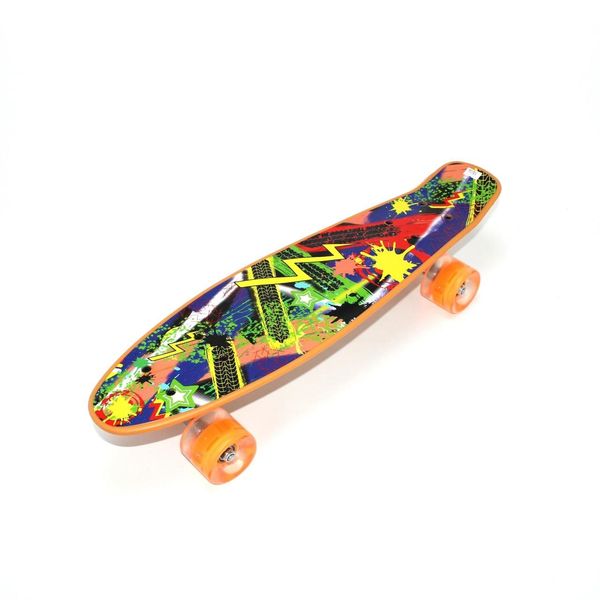 Pennyboard cu lumini și roți din silicon D2011-361 foto