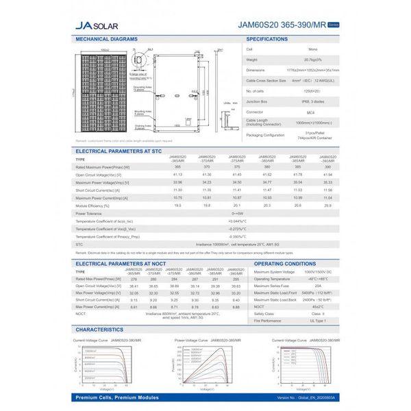 Panou solar JA Solar JAM60S20-385MR Black Series ID999MARKET_6844974 foto