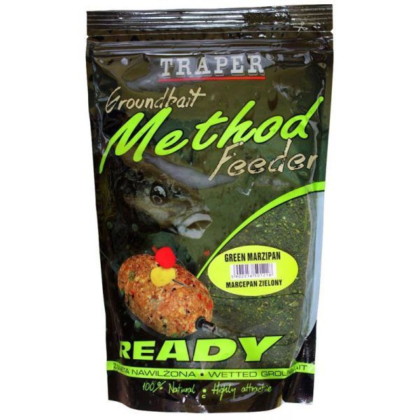 Прикормка TRAPER Method Feeder READY 750g Green Marzipan 18114 фото