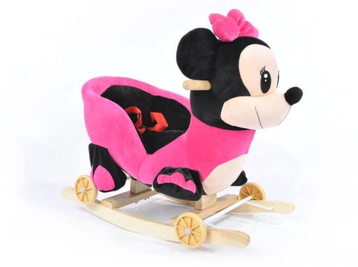 Balansoar 2 &icirc;n 1 din lemn Mickey Mouse Pink D237-1493 foto