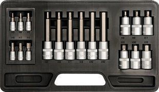 TRUSA BITI (PRIZE ) YATO 18 elemente, 1/2" - 1/4", 3-12мм ID999MARKET_6260872 foto