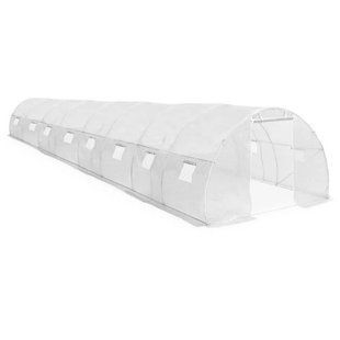 Теплица 12x3x2м белая / &Oslash;26мм/ 2 двери ID999MARKET_6844984 фото
