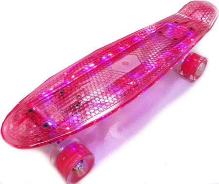 Pennyboard Red (lumină LED, încărcare USB) 39546 foto