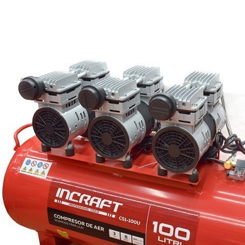 Compresor 100L 3CP, 6 cilindri INCRAFT CS1-100U (fără ulei) CS1-100U foto