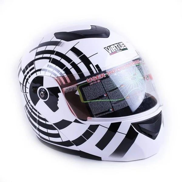 Casca moto inchisa VIRTUE MD-903 marime S zebra 2768 foto