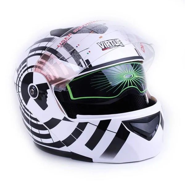 Casca moto inchisa VIRTUE MD-903 marime S zebra 2768 foto