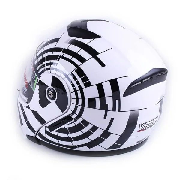 Casca moto inchisa VIRTUE MD-903 marime S zebra 2768 foto