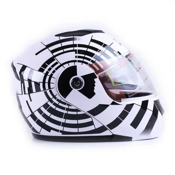 Casca moto inchisa VIRTUE MD-903 marime S zebra 2768 foto