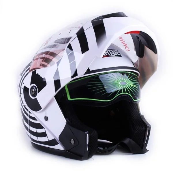 Casca moto inchisa VIRTUE MD-903 marime S zebra 2768 foto