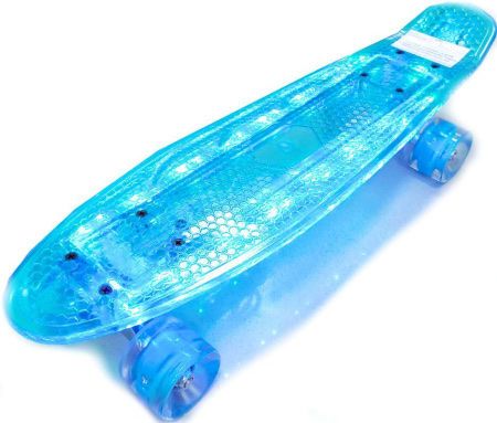 Pennyboard Blue (lumină LED, încărcare USB) 39546 foto