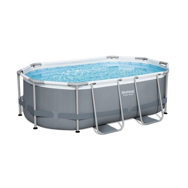 Piscina Power Steel Oval 305x200x84cm, 3668L, cadru metalic ID999MARKET_6163027 foto