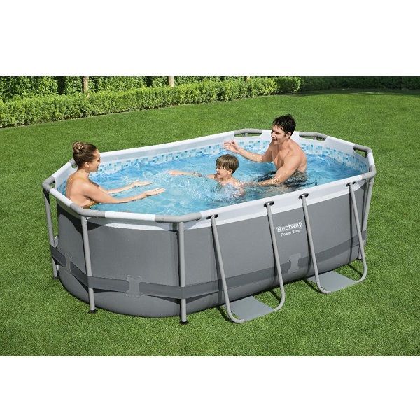 Piscina Power Steel Oval 305x200x84cm, 3668L, cadru metalic ID999MARKET_6163027 foto