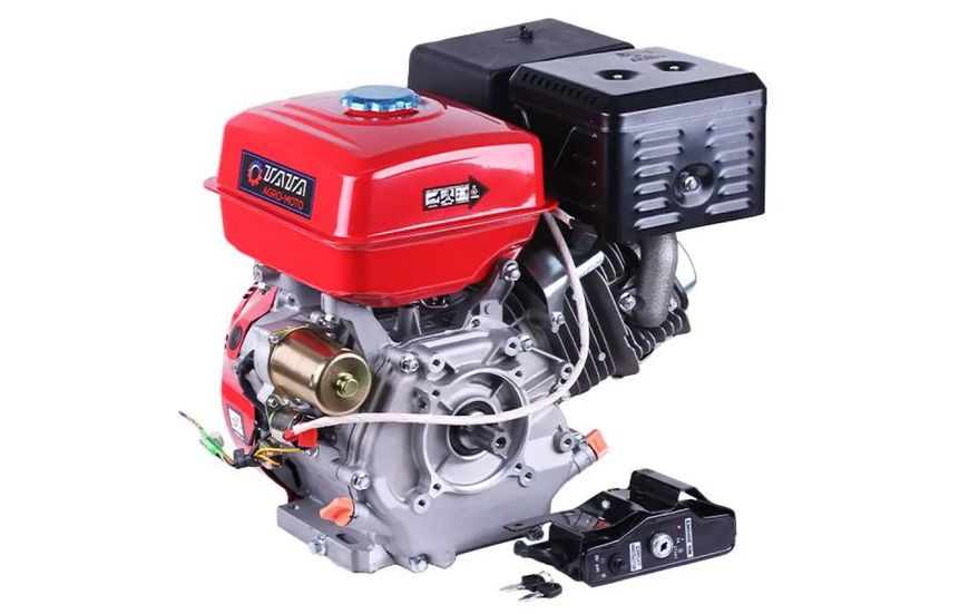 Motor pe benzină 190FE TATA (șliț, 25 mm) 15 CP., starter electric ID999MARKET_6846267 foto